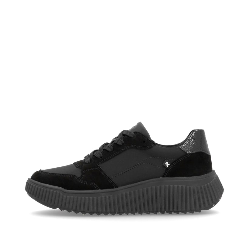 Rieker Artikelnummer W1700-00 Rieker Damen Sneaker Low carbonschwarz