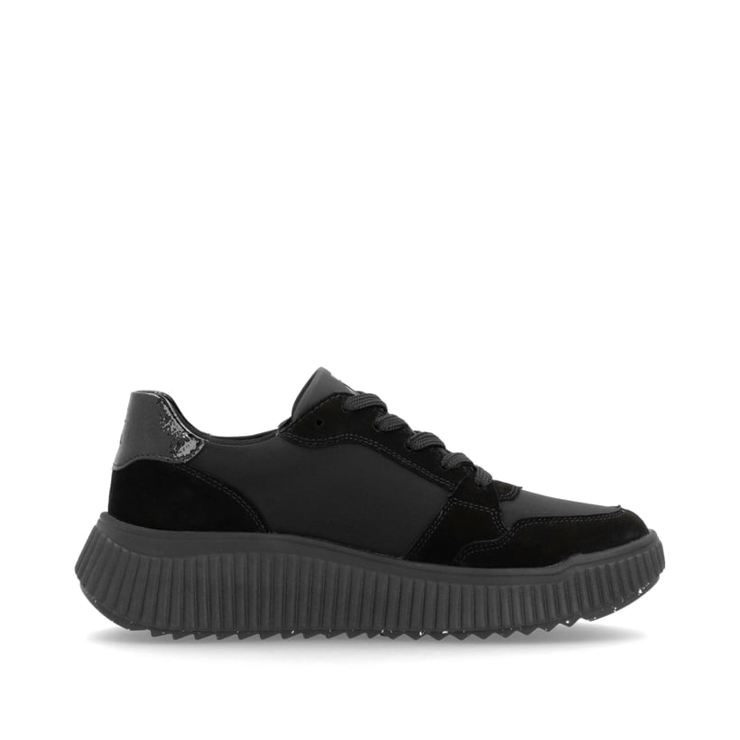 Rieker Artikelnummer W1700-00 Rieker Damen Sneaker Low carbonschwarz Räumungsverkauf