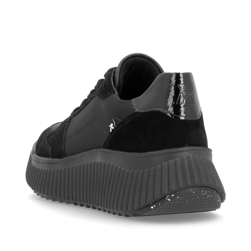 Rieker Artikelnummer W1700-00 Rieker Damen Sneaker Low carbonschwarz Räumungsverkauf