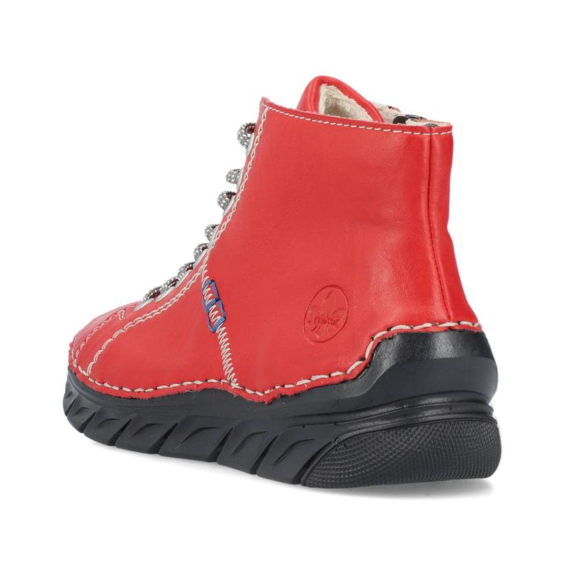 Rieker Artikelnummer 55020-33 Rieker Damen Schnürschuhe feuerrot Kauf eins, bekomm eins gratis