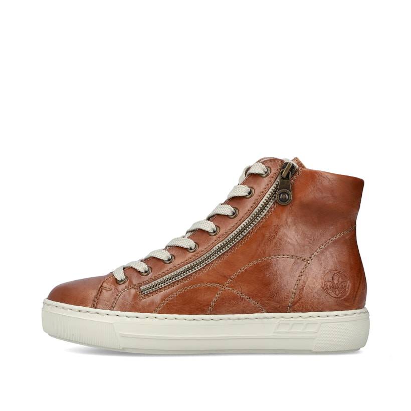 Rieker Artikelnummer L9880-24 Rieker Damen Schnürstiefel fuchsbraun