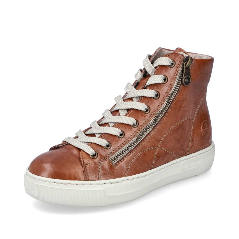 Rieker Artikelnummer L9880-24 Rieker Damen Schnürstiefel fuchsbraun Tiefpreis