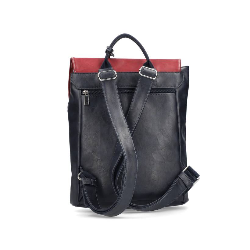 Rieker Artikelnummer H1357-14 Rieker Rucksack stahlblau-kirschrot Kostenlose Rückgabe