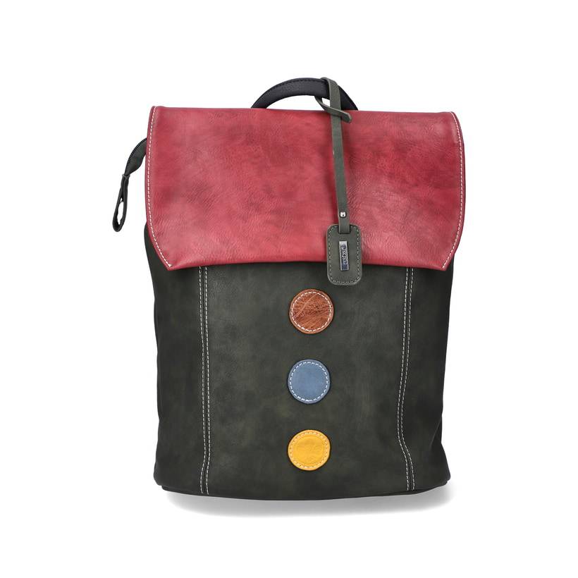 Rieker Artikelnummer H1357-54 Rieker Rucksack waldgrün-kirschrot