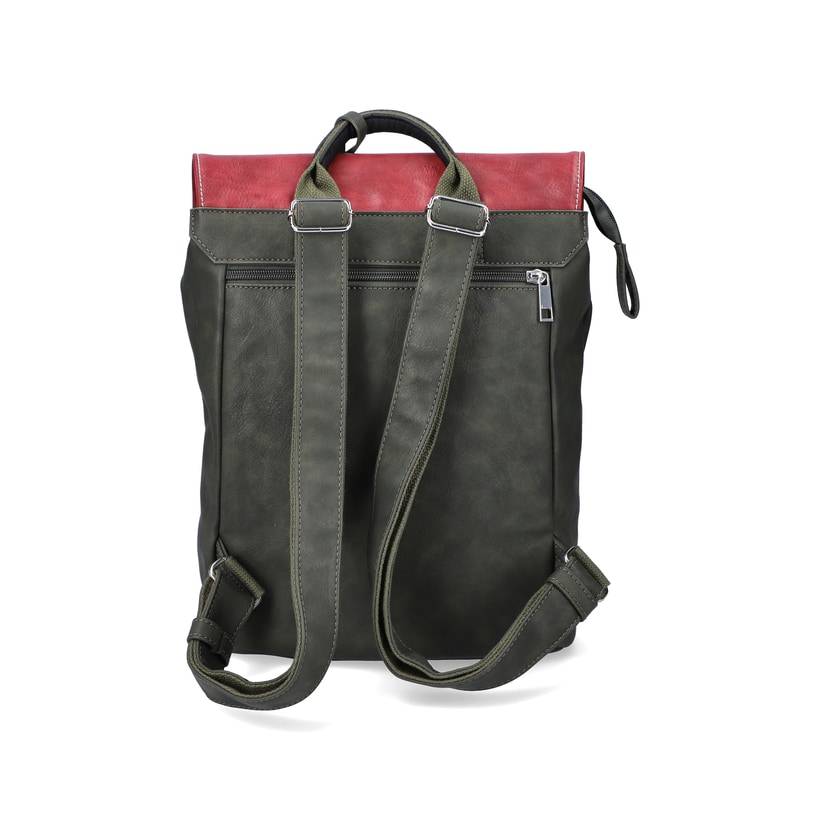 Rieker Artikelnummer H1357-54 Rieker Rucksack waldgrün-kirschrot Bis zu 50% Rabatt