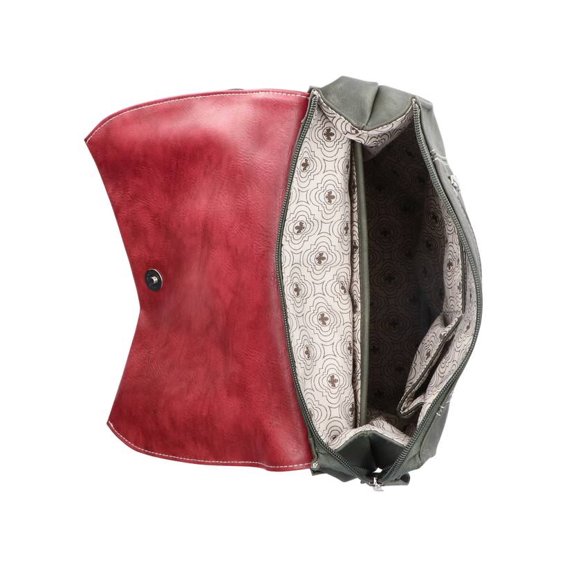 Rieker Artikelnummer H1357-54 Rieker Rucksack waldgrün-kirschrot Bis zu 50% Rabatt