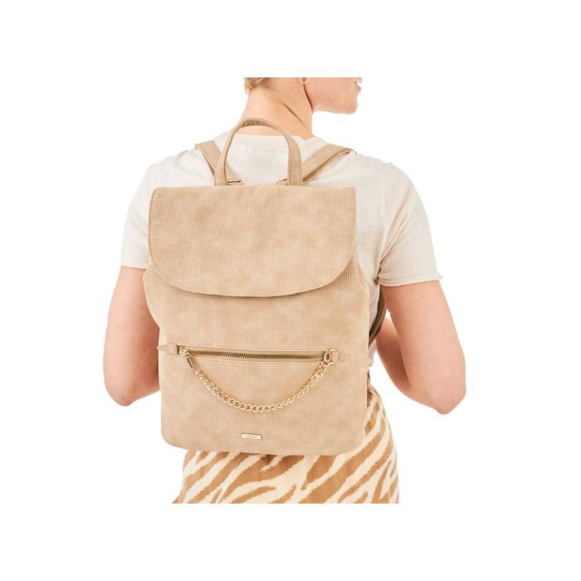 Rieker Artikelnummer H1603-62 Rieker Rucksack beige 50% Rabatt mit kostenlosem Versand