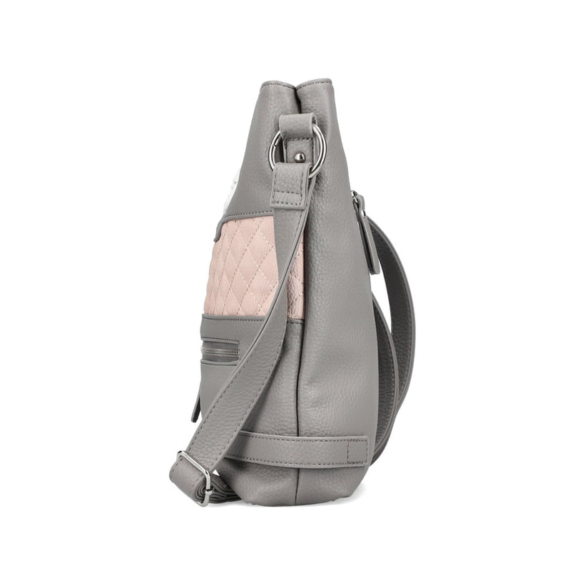 Rieker Artikelnummer H1518-42 Rieker Handtasche mondgrau-altrosa Fabrikladen