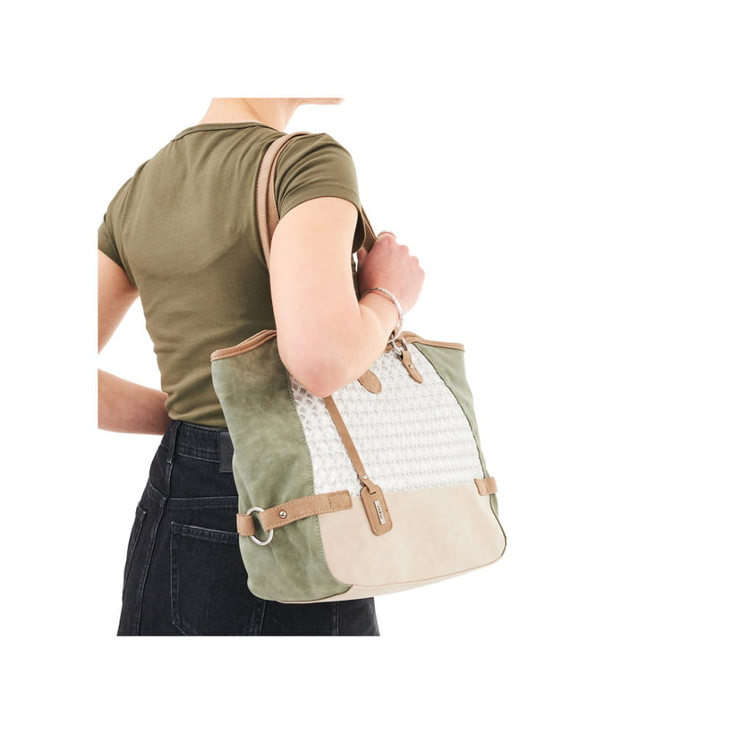 Rieker Artikelnummer H1066-96 Rieker Shopper mintgrün-altweiß-hellbeige Outlet