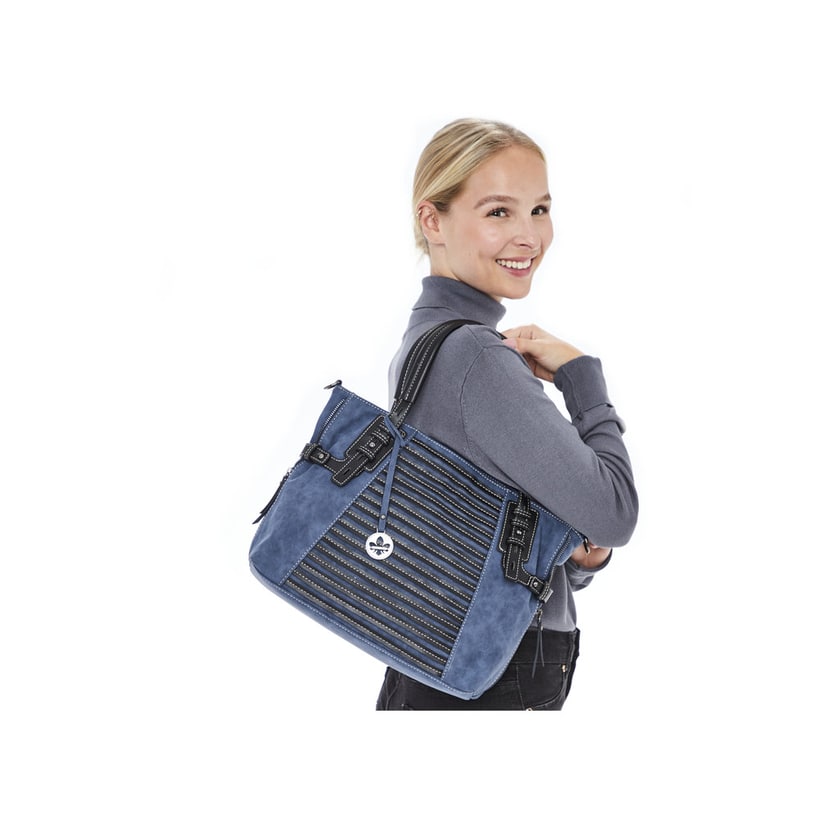 Rieker Artikelnummer H1083-12 Rieker Shopper meeresblau-schwarz Online Shopping