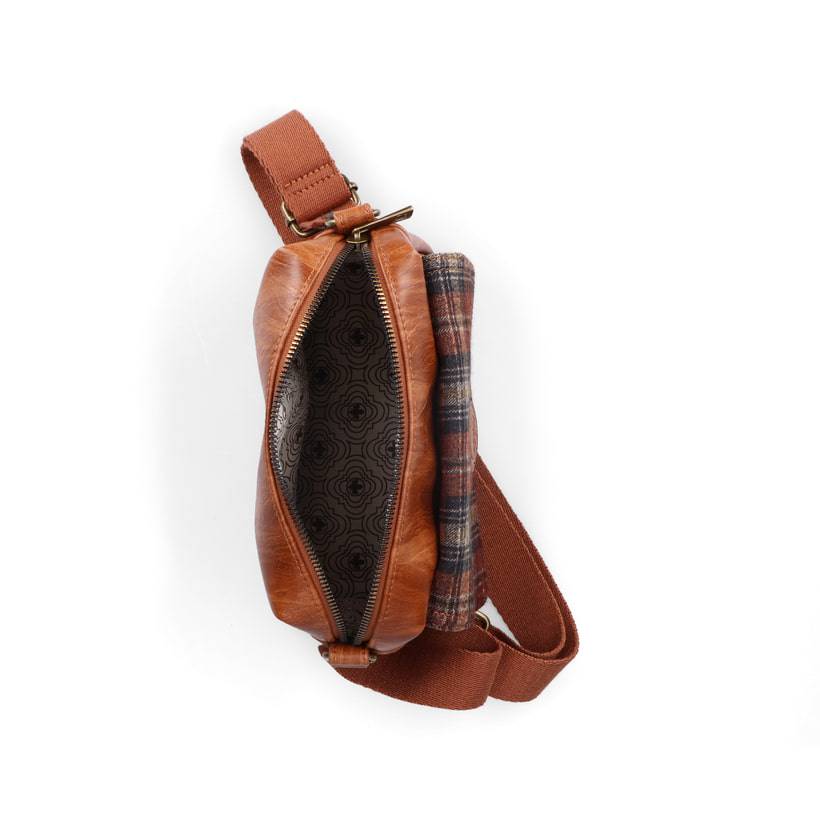 Rieker Artikelnummer H1455-22 Rieker Handtasche karamellbraun-karo Exklusivangebot