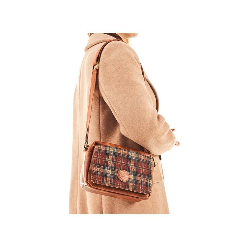 Rieker Artikelnummer H1455-22 Rieker Handtasche karamellbraun-karo Exklusivangebot