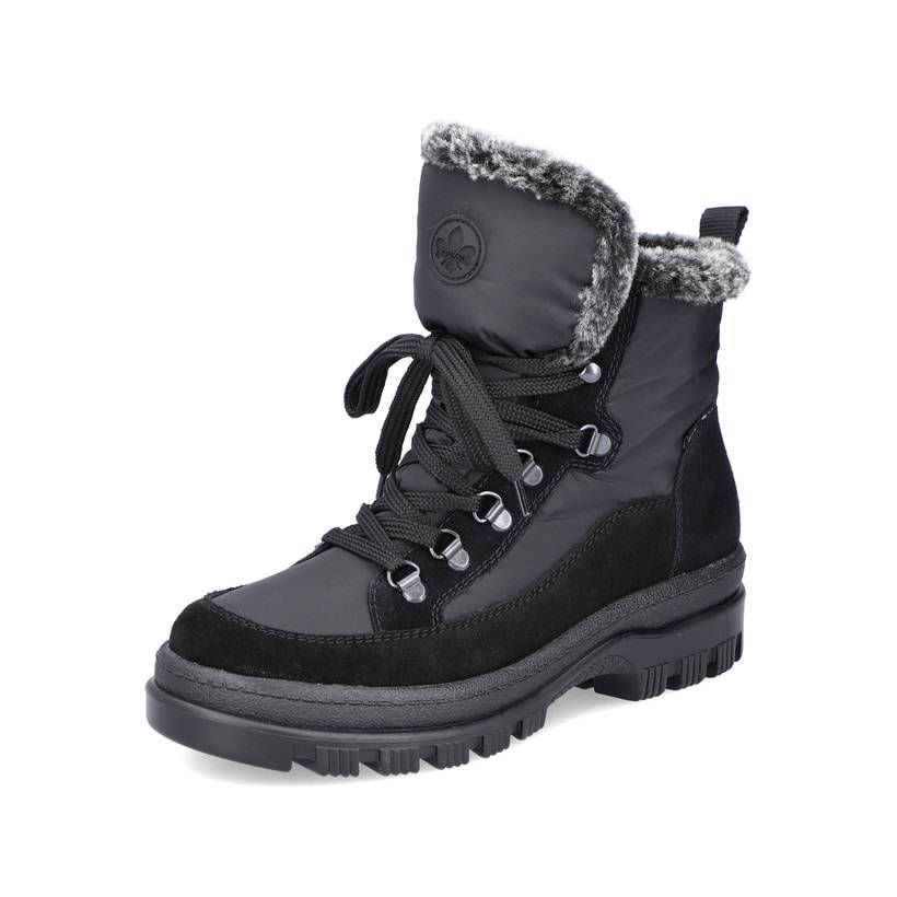 Rieker Artikelnummer X8222-00 Rieker Damen Schnürstiefel nachtschwarz Osterangebot