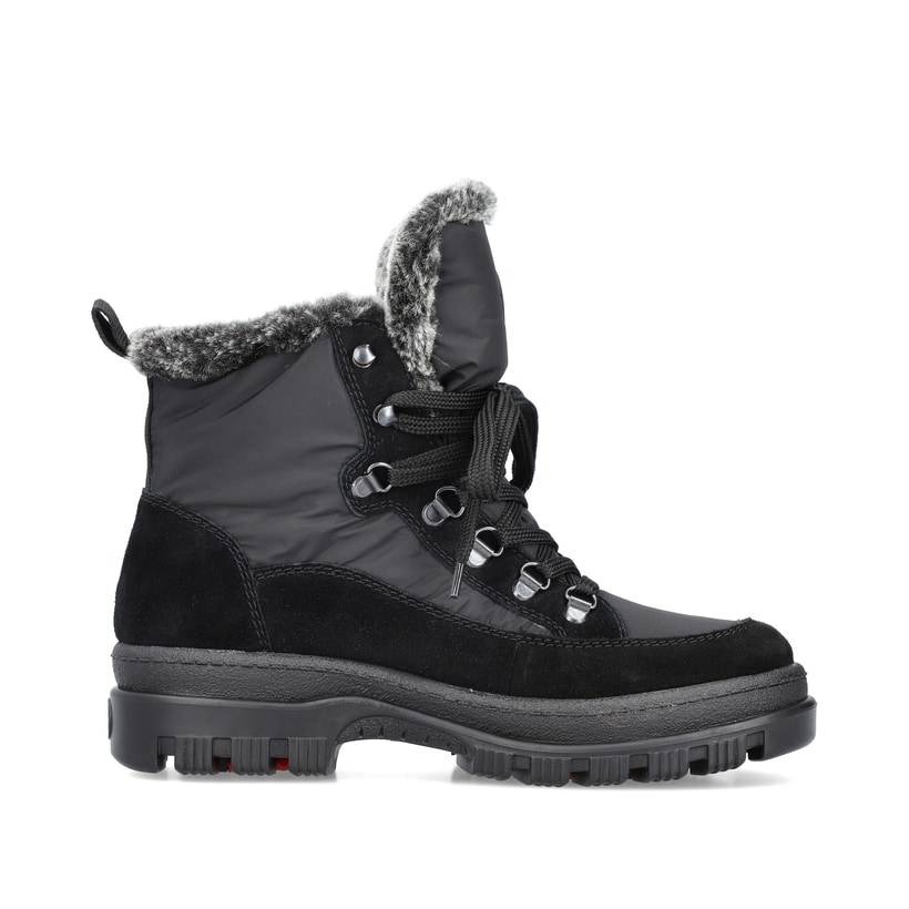 Rieker Artikelnummer X8222-00 Rieker Damen Schnürstiefel nachtschwarz Osterangebot