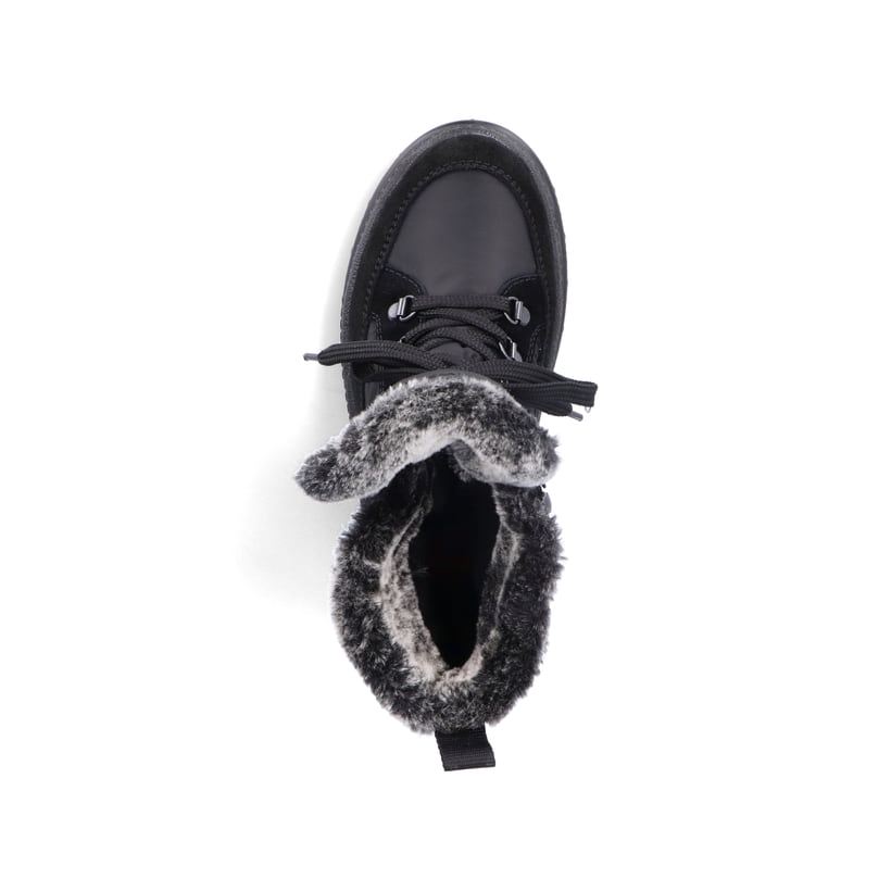 Rieker Artikelnummer X8222-00 Rieker Damen Schnürstiefel nachtschwarz Osterangebot