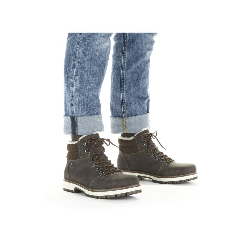 Rieker Artikelnummer F8333-25 Rieker Herren Schnürstiefel mokka Muttertagsangebot