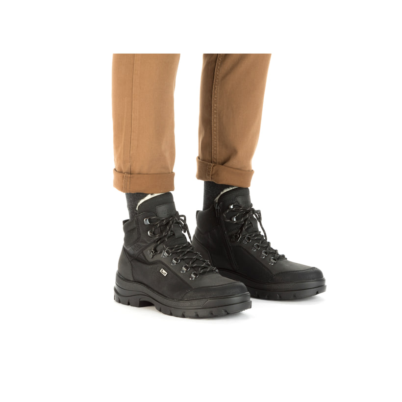 Rieker Artikelnummer F5410-00 Rieker Herren Schnürstiefel nachtschwarz Heißer Verkauf