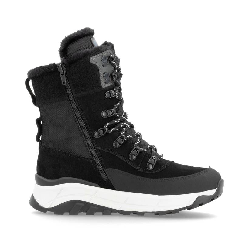 Rieker Artikelnummer W0066-00 Rieker Damen Schnürstiefel carbonschwarz Online Outlet
