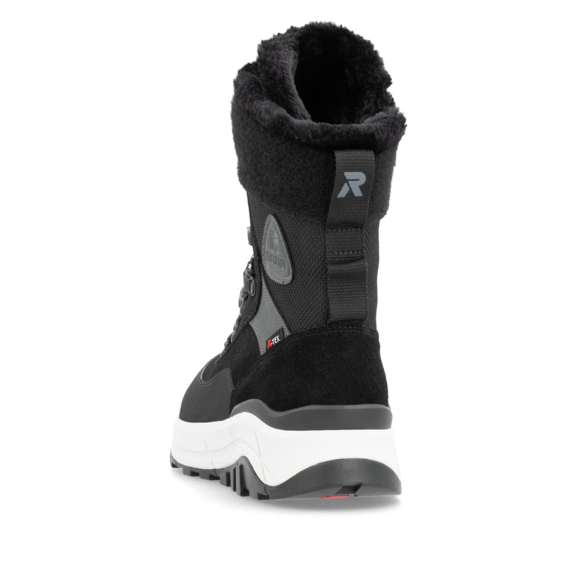 Rieker Artikelnummer W0066-00 Rieker Damen Schnürstiefel carbonschwarz Online Outlet