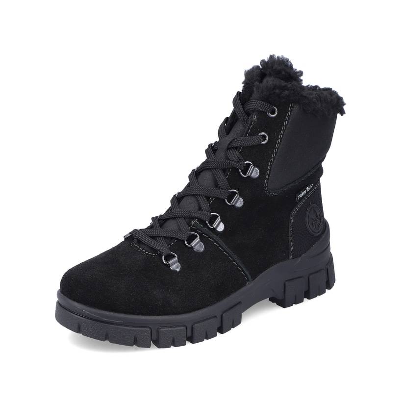 Rieker Artikelnummer Z1010-00 Rieker Damen Schnürstiefel nachtschwarz Bestseller
