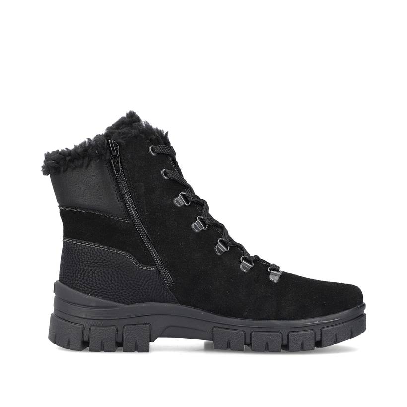Rieker Artikelnummer Z1010-00 Rieker Damen Schnürstiefel nachtschwarz Bestseller