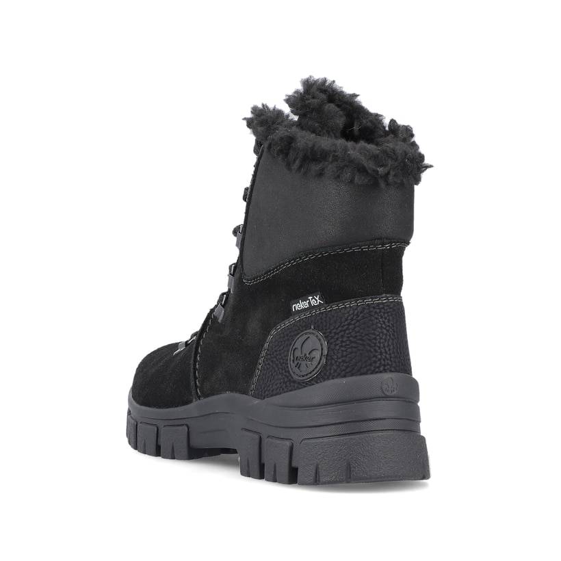Rieker Artikelnummer Z1010-00 Rieker Damen Schnürstiefel nachtschwarz Bestseller