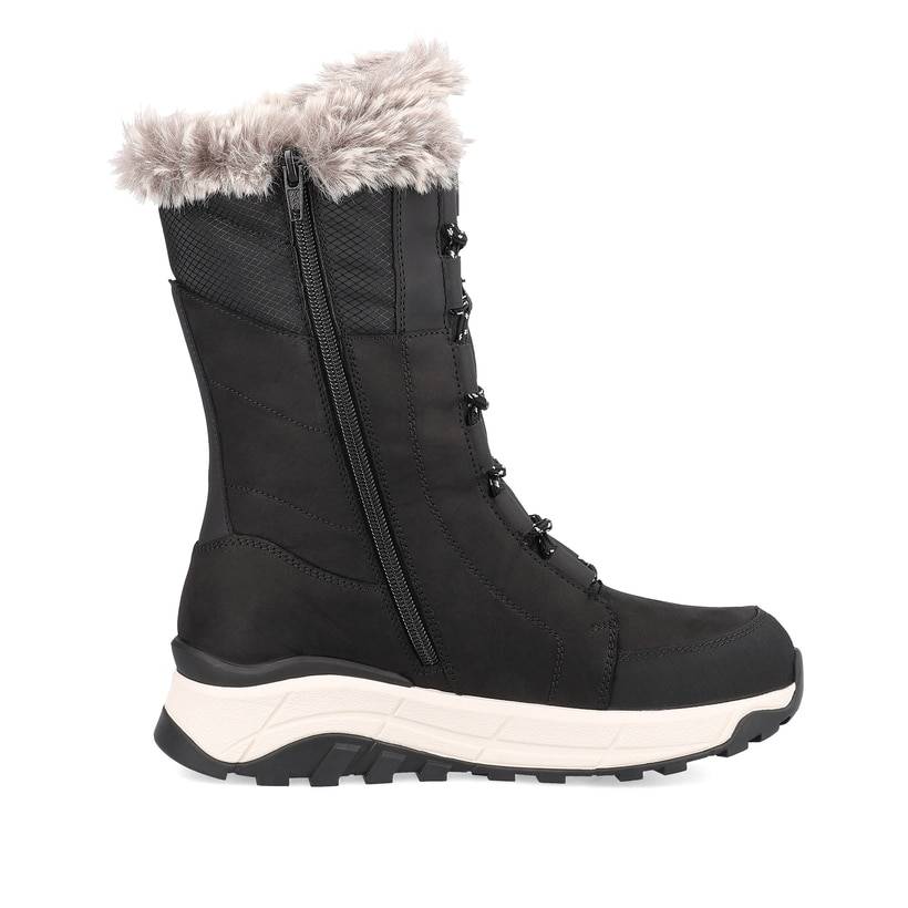 Rieker Artikelnummer W0070-00 Rieker Damen Schnürstiefel asphaltschwarz Räumungsverkauf