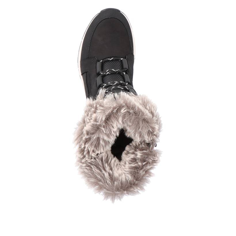 Rieker Artikelnummer W0070-00 Rieker Damen Schnürstiefel asphaltschwarz Räumungsverkauf