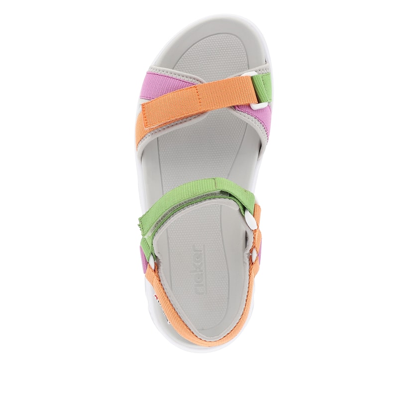Rieker Artikelnummer V8401-91 Rieker Damen Trekkingsandalen mehrfarbig Kostenlose Rückgabe
