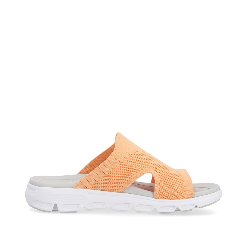 Rieker Artikelnummer V8451-38 Rieker Damen Pantoletten neon orange Begrenzte Freigabe