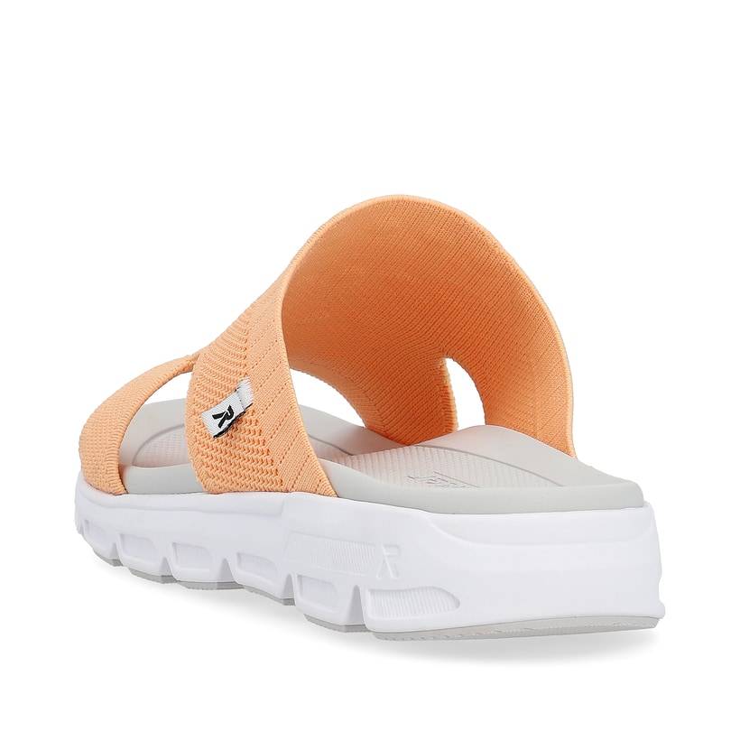 Rieker Artikelnummer V8451-38 Rieker Damen Pantoletten neon orange Begrenzte Freigabe