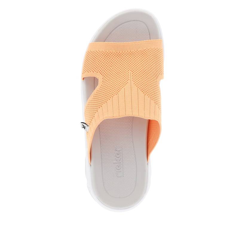 Rieker Artikelnummer V8451-38 Rieker Damen Pantoletten neon orange Begrenzte Freigabe