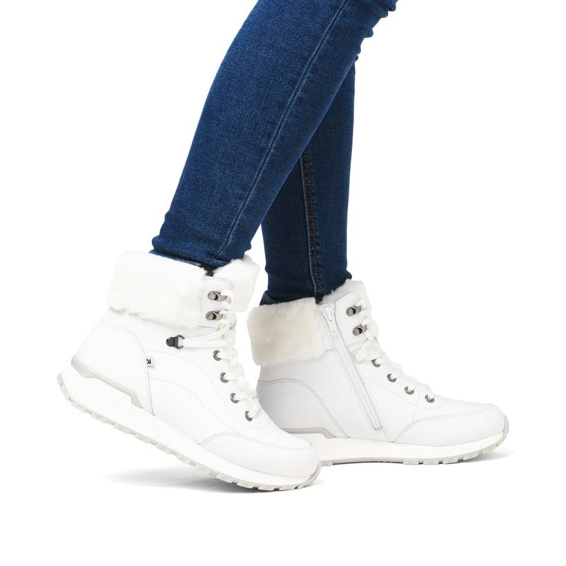Rieker Artikelnummer W0670-80 Rieker Damen Schnürstiefel kristallweiß JETZT KAUFEN