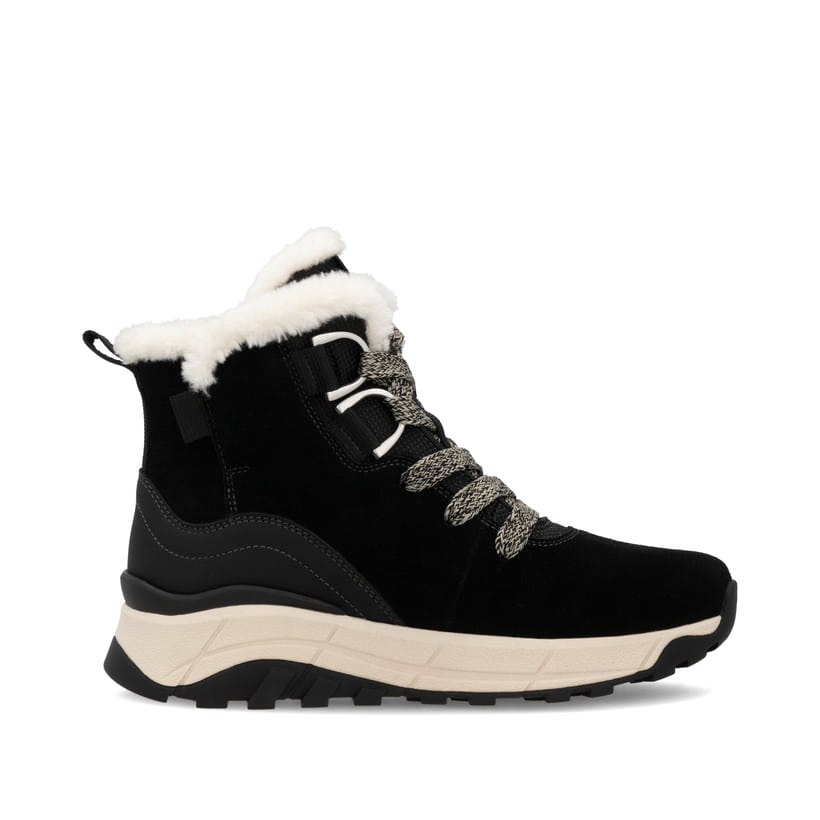 Rieker Artikelnummer W0073-00 Rieker Damen Schnürstiefel graphitschwarz Letzte 2 Tage