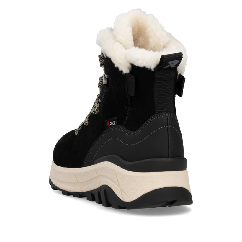 Rieker Artikelnummer W0073-00 Rieker Damen Schnürstiefel graphitschwarz Letzte 2 Tage