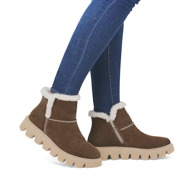 Rieker Artikelnummer W2071-20 Rieker Damen Kurzstiefel zimtbraun Vierteljährliche Förderung