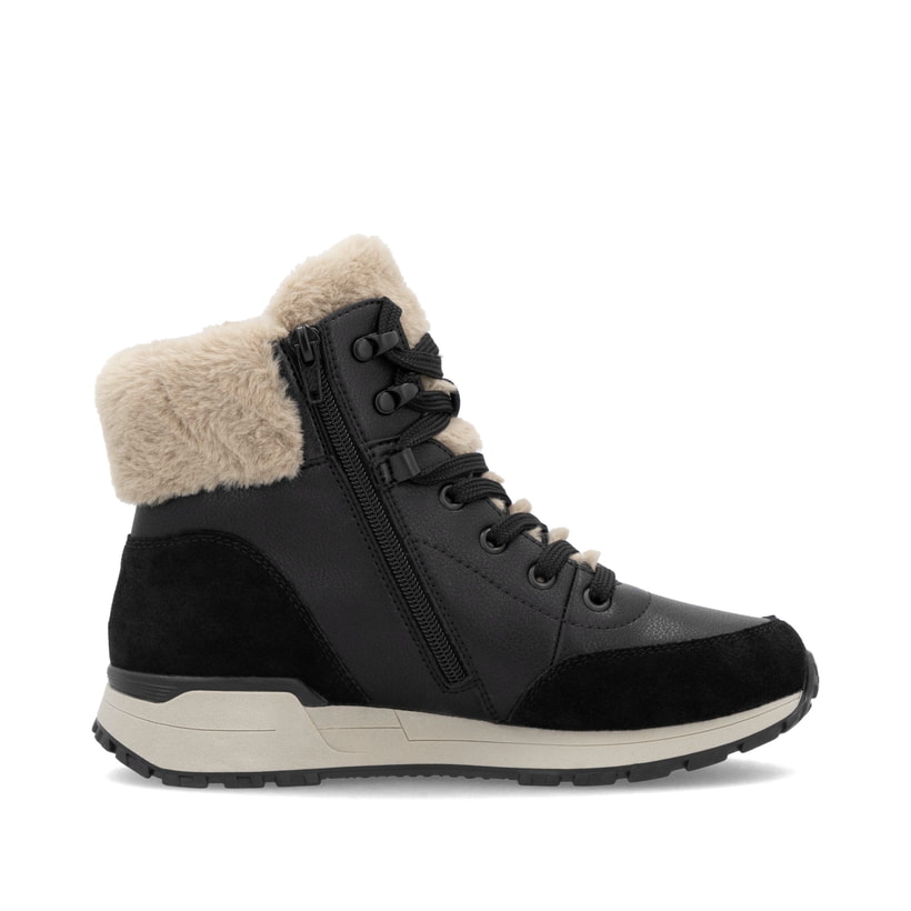 Rieker Artikelnummer W0670-00 Rieker Damen Schnürstiefel carbonschwarz Nur noch ein Tag übrig