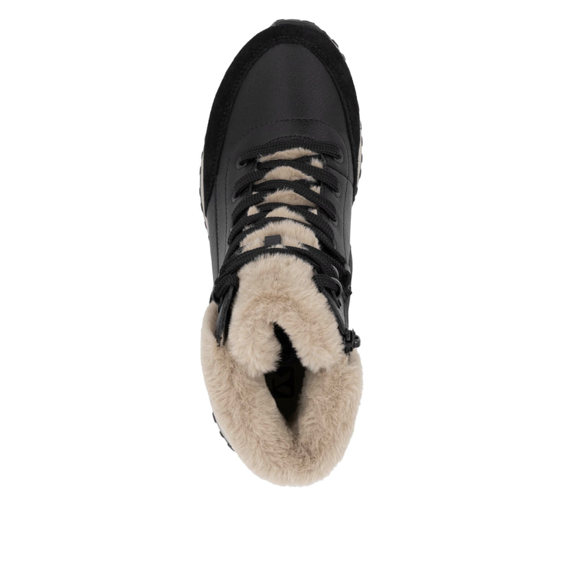 Rieker Artikelnummer W0670-00 Rieker Damen Schnürstiefel carbonschwarz Nur noch ein Tag übrig