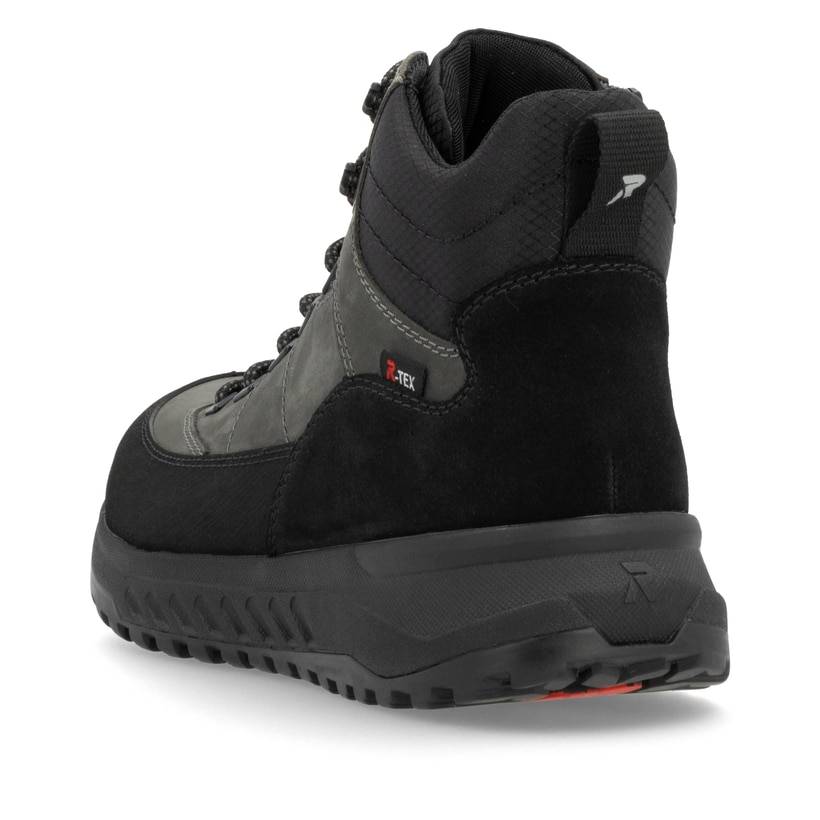 Rieker Artikelnummer U0174-42 Rieker Herren Schnürstiefel graphitgrau-schwarz Fabrikladen