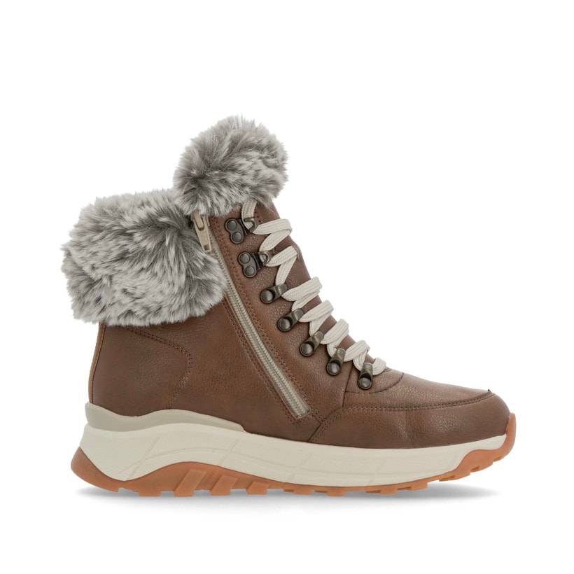 Rieker Artikelnummer W0063-22 Rieker Damen Schnürstiefel zimtbraun Im Verkauf