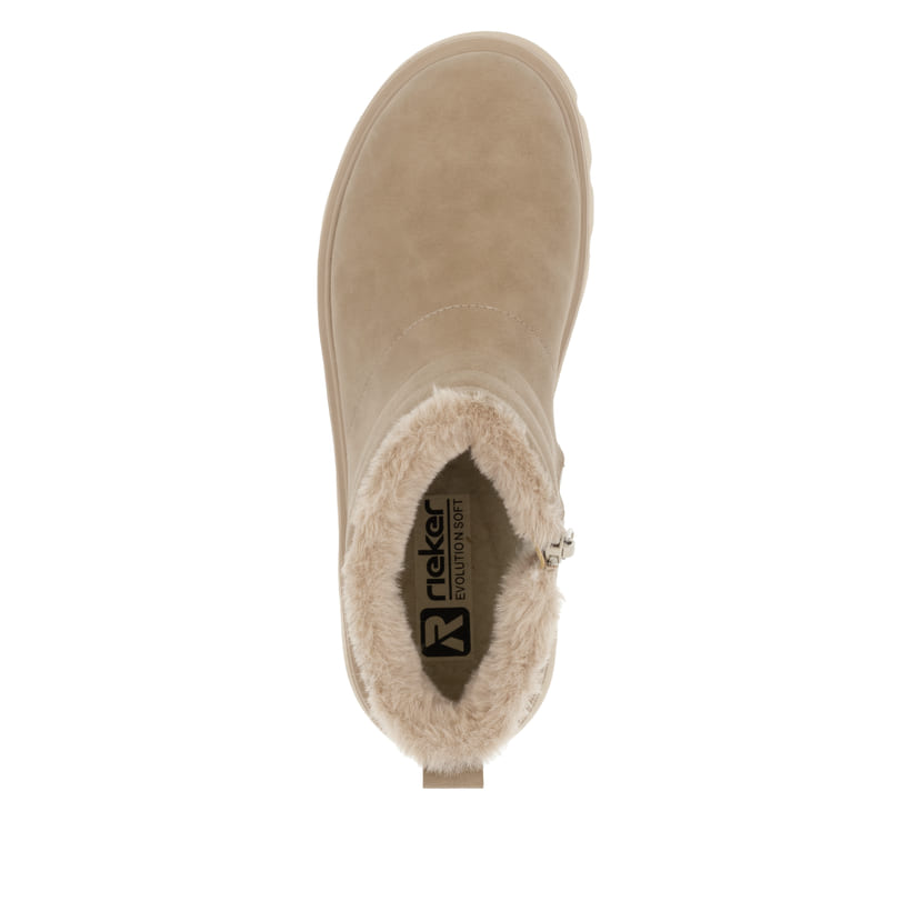 Rieker Artikelnummer W2070-20 Rieker Damen Kurzstiefel lehmbeige Rabatte dieses Monats