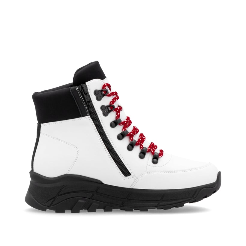 Rieker Artikelnummer W0063-81 Rieker Damen Schnürstiefel macciatoweiß Online