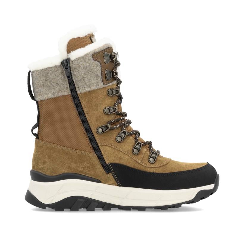 Rieker Artikelnummer W0066-22 Rieker Damen Schnürstiefel kamelbraun Outlet