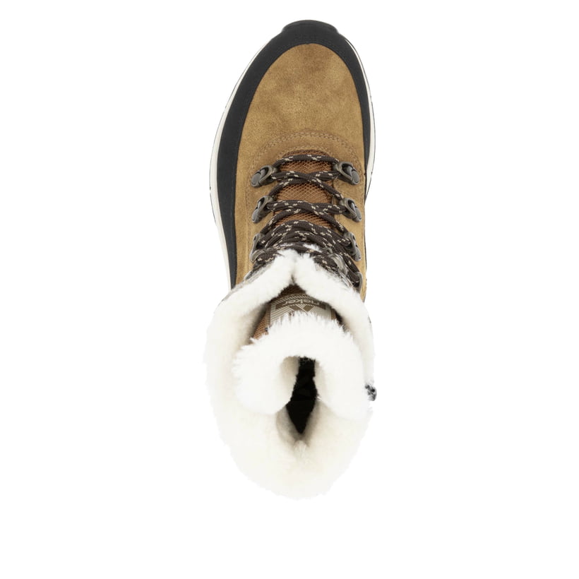Rieker Artikelnummer W0066-22 Rieker Damen Schnürstiefel kamelbraun Outlet