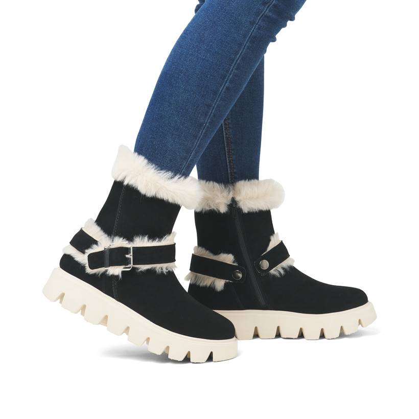 Rieker Artikelnummer W2073-00 Rieker Damen Kurzstiefel urbanschwarz Günstiger Verkauf