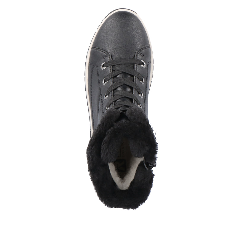 Rieker Artikelnummer W0963-01 Rieker Damen Schnürstiefel urbanschwarz Fabrik Onlineshop