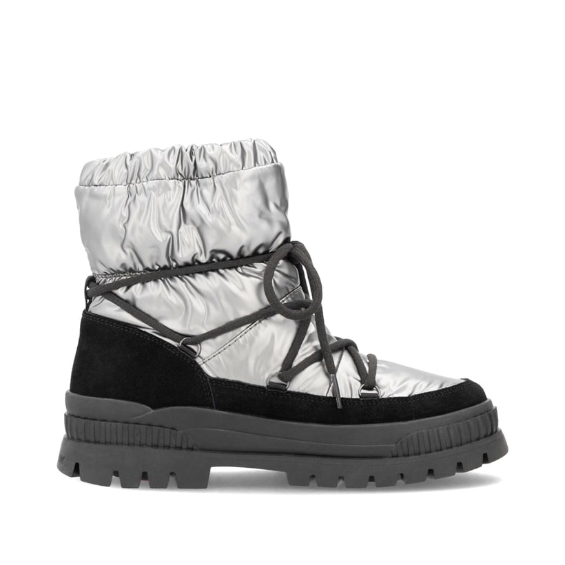 Rieker Artikelnummer W2170-42 Rieker Damen Kurzstiefel silber-schwarz Rabatt