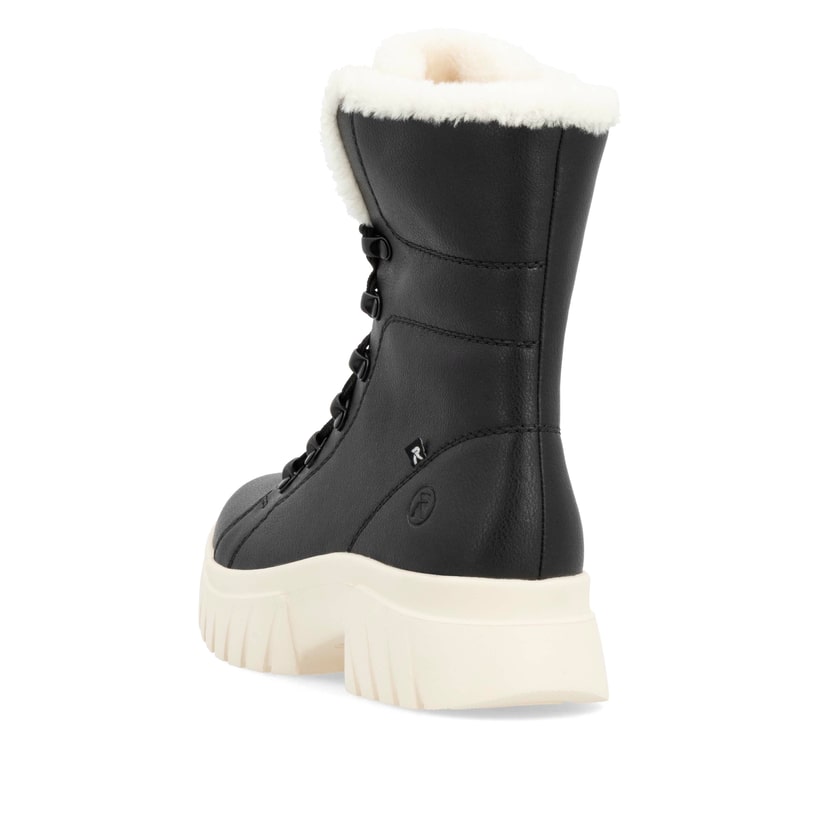Rieker Artikelnummer W1874-00 Rieker Damen Schnürstiefel graphitschwarz Günstig kaufen