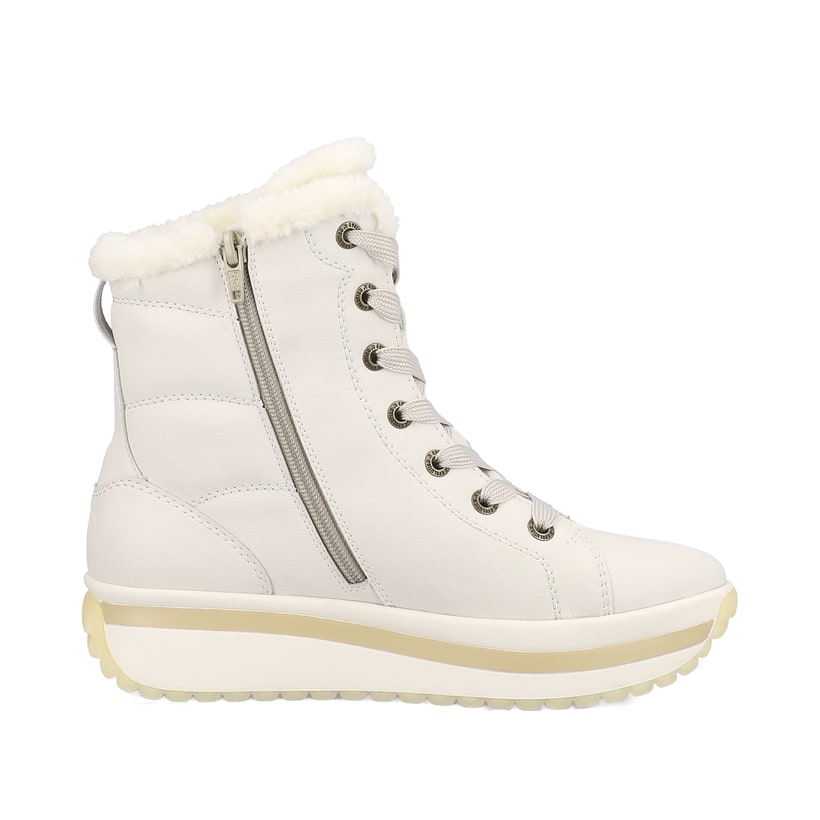 Rieker Artikelnummer W0963-80 Rieker Damen Schnürstiefel frostweiß Flash Sale