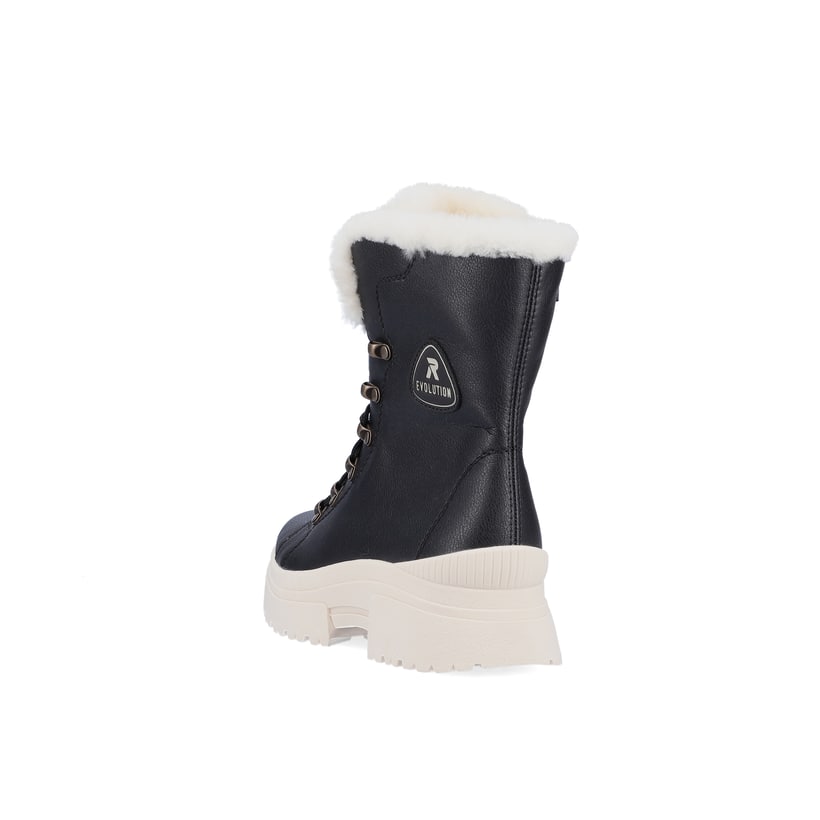 Rieker Artikelnummer W0372-00 Rieker Damen Schnürstiefel deep black Begrenztes Angebot